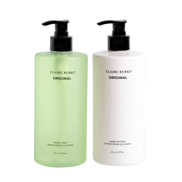 Claire Burke Original Hand Care Duo Gift Set (Soap and Lotion) - 16 fl oz Each
